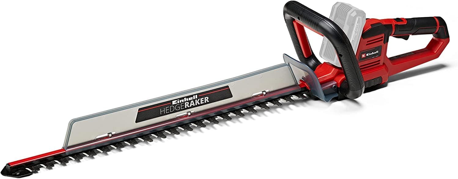 Einhell Tagliasiepi a batteria GE-CH 18/60 Li-Solo Power X-Change (18 V, lunghezza di taglio 60 cm, distanza denti 22 mm, impugnatura orientabile, inclusa protezione antitaglio, senza batteria)