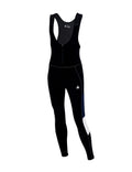 Herren Thermo Fahrradhose Lang Trgerhose Pro Line Schwarz-Blau-Weiss Setprodukt