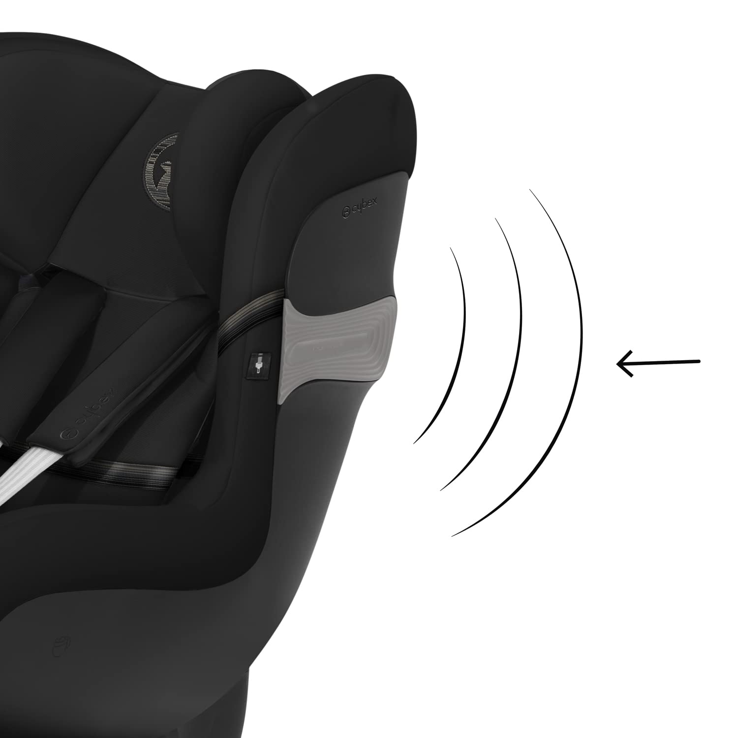 CYBEX Gold Kinder-Autositz Sirona S2 i-Size, Ab ca. 3 Monaten bis 4 Jahren, Max. 18 kg, SensorSafe kompatibel, Granite Black