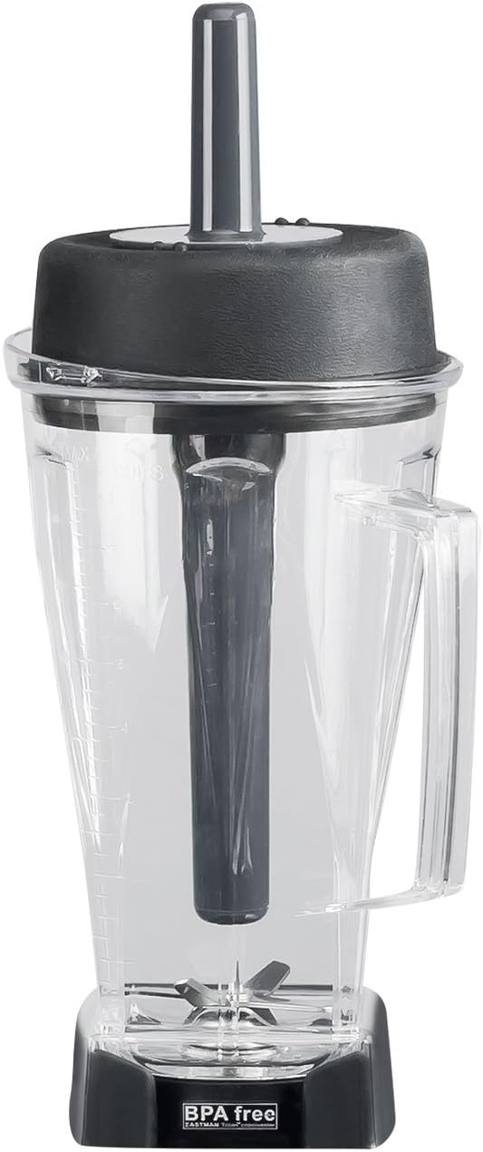 OmniBlend Frullatore 2L nero I Frullatore per smoothie con contenitore senza BPA e sistema a 6 lame in acciaio inox I Frullatore ideale per smoothie verdi I Frullatore da tavolo con motore da 3 CV