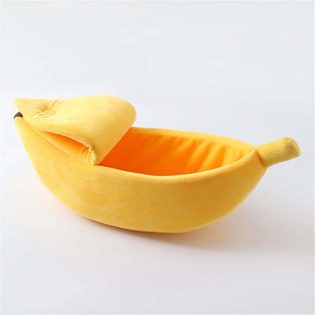 Accogliente letto a banana per gatti – Il posto perfetto per dormire per il tuo felino domestico