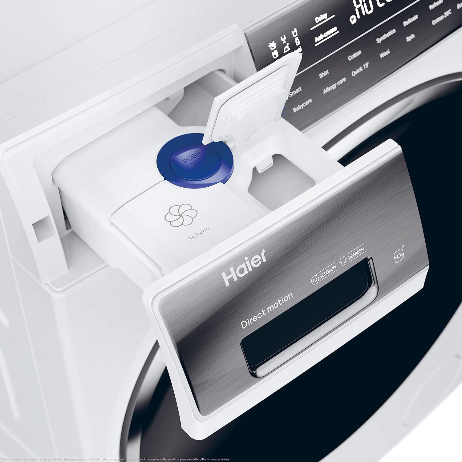 Lavasciuga Haier I-PRO SERIE 7 HWD80-B14979 / 8 kg Lavaggio / 5 kg Asciugatura / Motore Direct Motion - estremamente silenzioso / Cesto XL / Programma vapore I-Refresh / Protezione completa dall'acqua