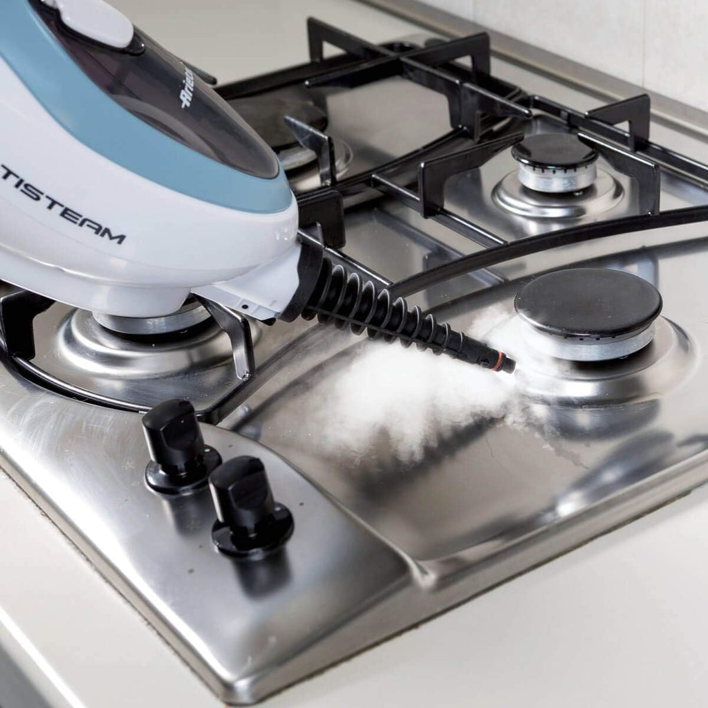 Ariete 4164 Scopa a vapore 10-in-1, 1500W, serbatoio 350cc, elimina fino al 99% dei batteri, per tutti i pavimenti, vapore continuo portatile 18 minuti, autonomia illimitata, bianco