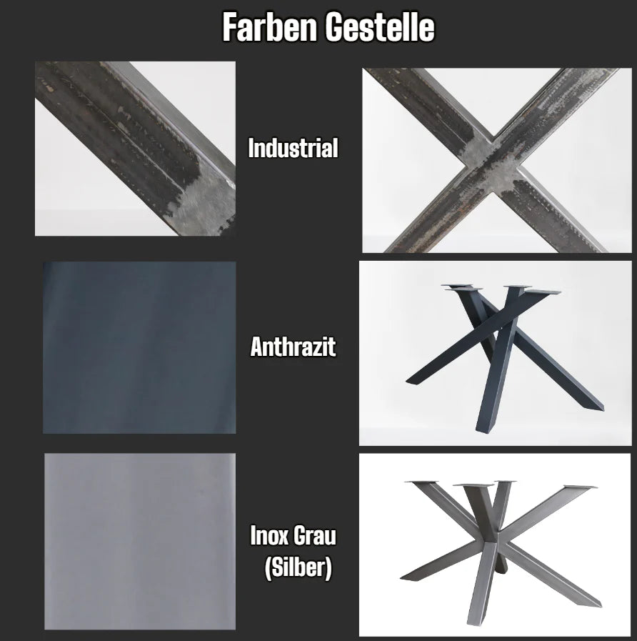Tischbeine U-Form - Metall - versch. Gren und Farben