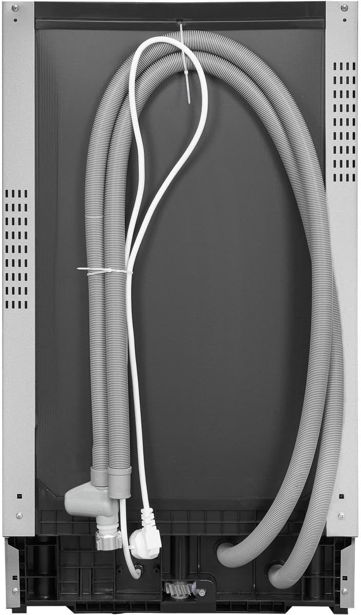 Lavastoviglie Exquisit, 45 cm di larghezza, parzialmente integrata, 9 coperti, 9 litri, partenza ritardata, modalità ECO, lavastoviglie 45 cm, EGSP51009-EB-030E inox