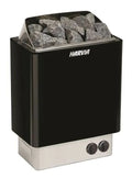 Harvia Stufa per sauna elettrica KIP60, 6kW, 5-8m, controllo fisso, nero