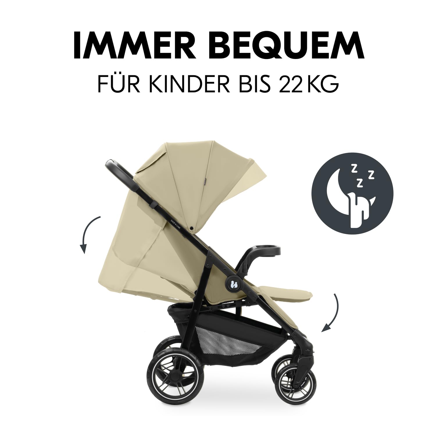 hauck Set Trio 3in1 Shop N Care con Passeggino, Navicella, Seggiolino Auto dalla nascita fino a 22 kg, Chiusura Compatta, Reclinabile, Portabicchieri & Vassoio, Protezione UV 50+ (Grey)