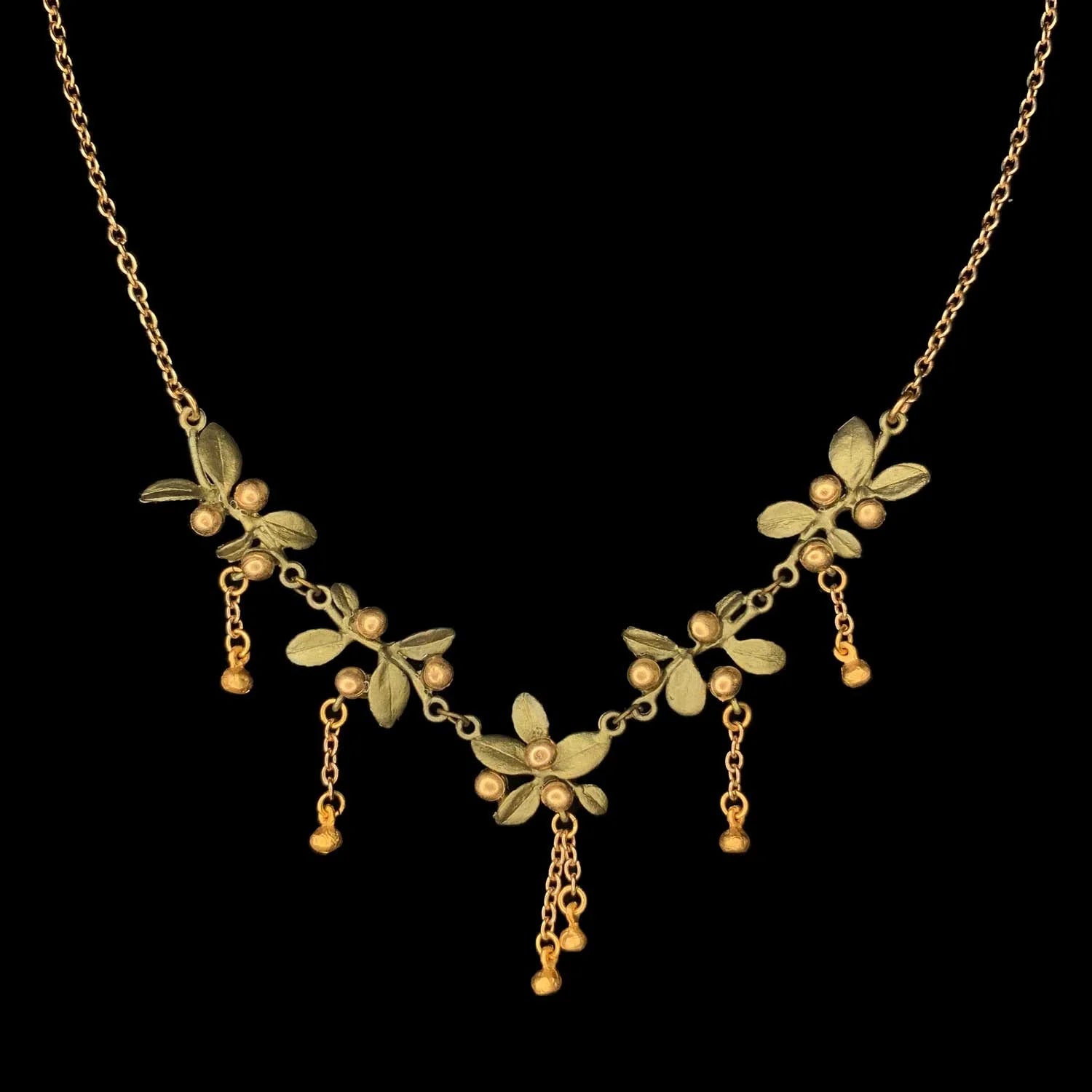 Collana con Mirto Dorato