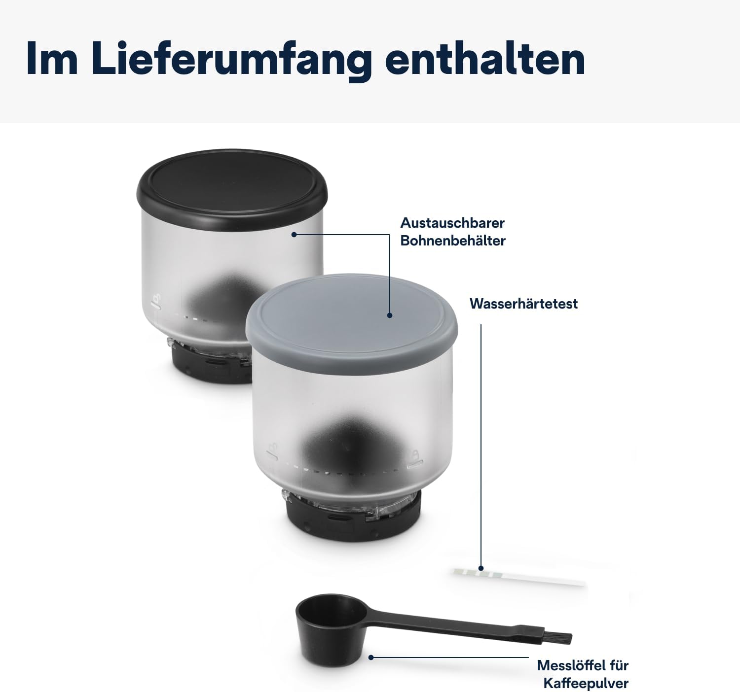 De'Longhi Rivelia EXAM440.55.W Macchina da Caffè Automatica con Sistema LatteCrema, Contenitore chicchi intercambiabile, 16 bevande caffè e latte con un solo tocco, Funzione Extra Shot, Display Touch da 3,5 pollici, Bianco