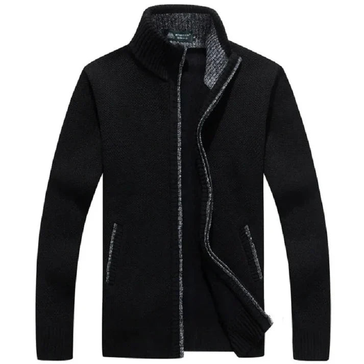 Warm vest with zipper