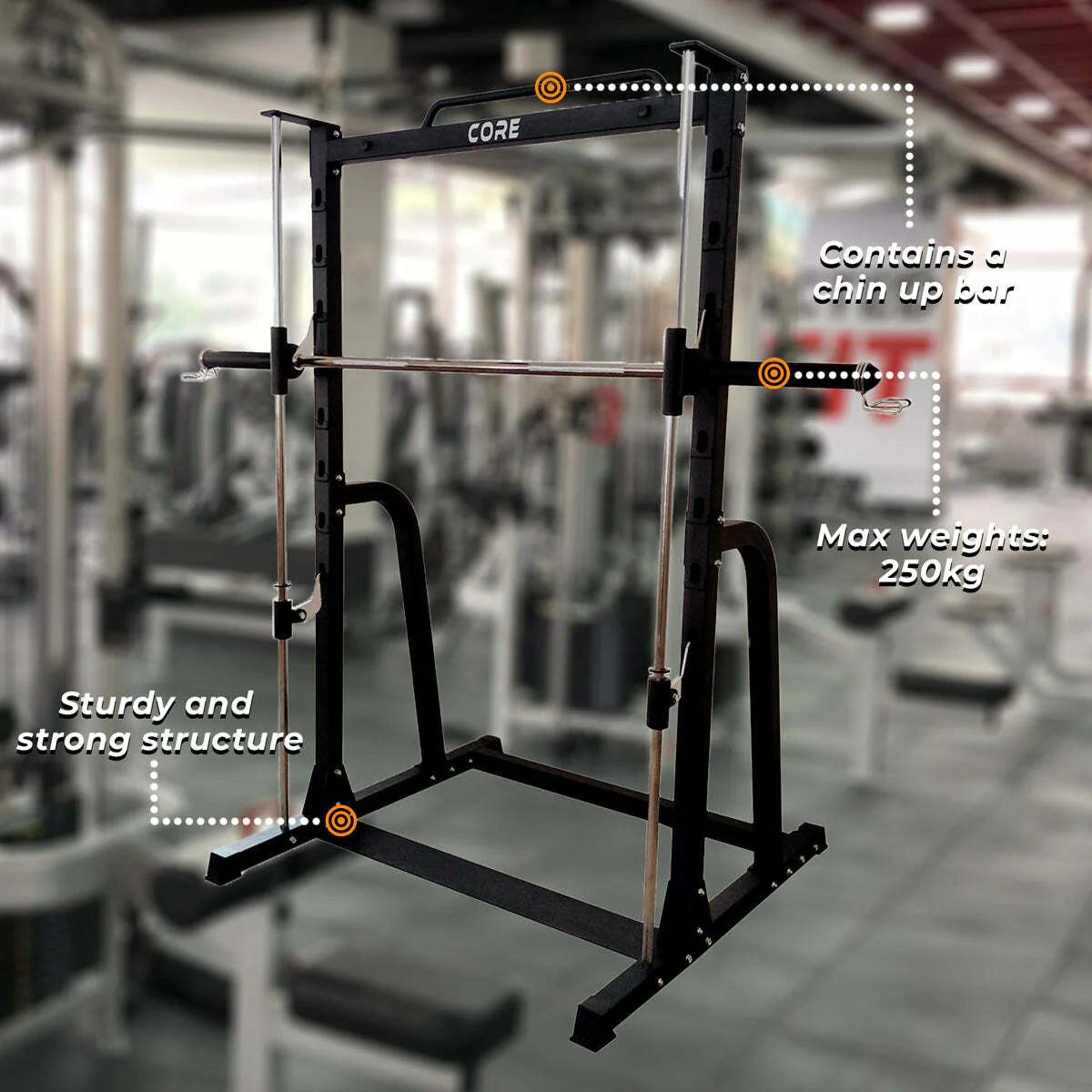Rack per squat Core con Smith Machine