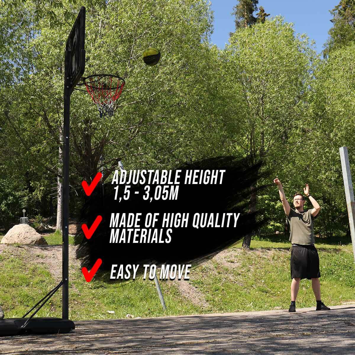 Canestro da basket ProSport 1,5 - 3,05m