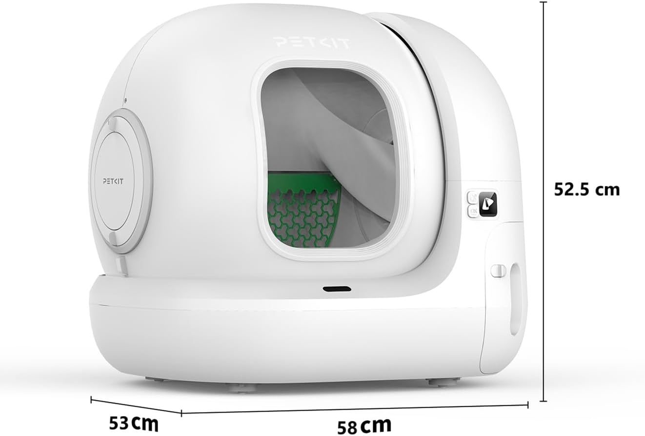 PETKIT Pura Max 2 Selbstreinigende Katzentoilette, 76L Katzenklo Selbstreinigend,xSecure,Geruchsbeseitigung,App-Steuerung,Große Fassungsvermögen,für Mehrere Katzen（Deo und Sandkissen Frei, mit N50）