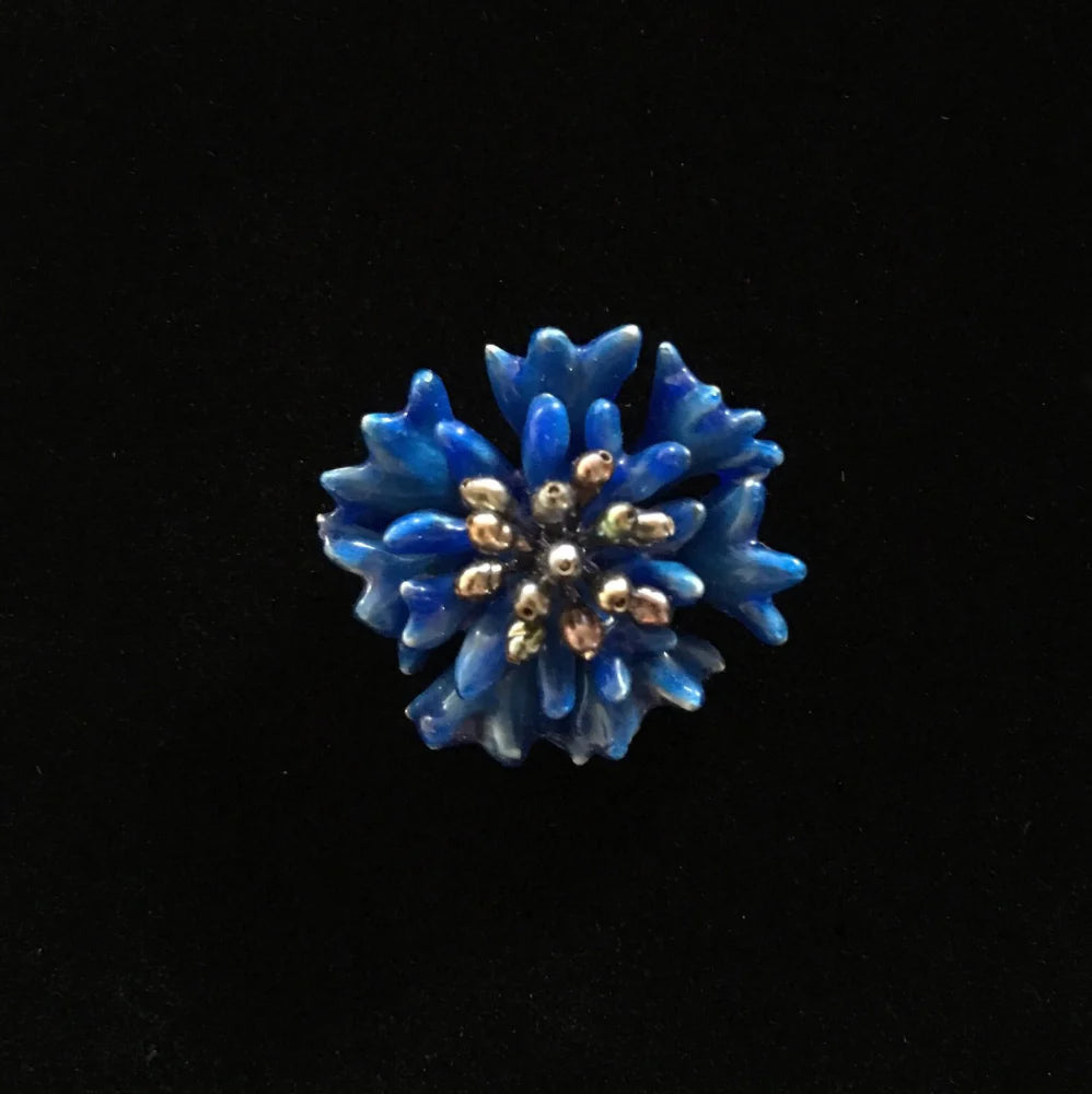 Fiordaliso blu - Spilla