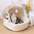 CozyPaws – Komfortables Halb-Katzenbett für entspannte Nickerchen