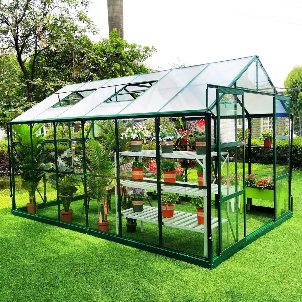 Serra Metalcraft, 11,1 m, vetro di sicurezza 4 mm, verde