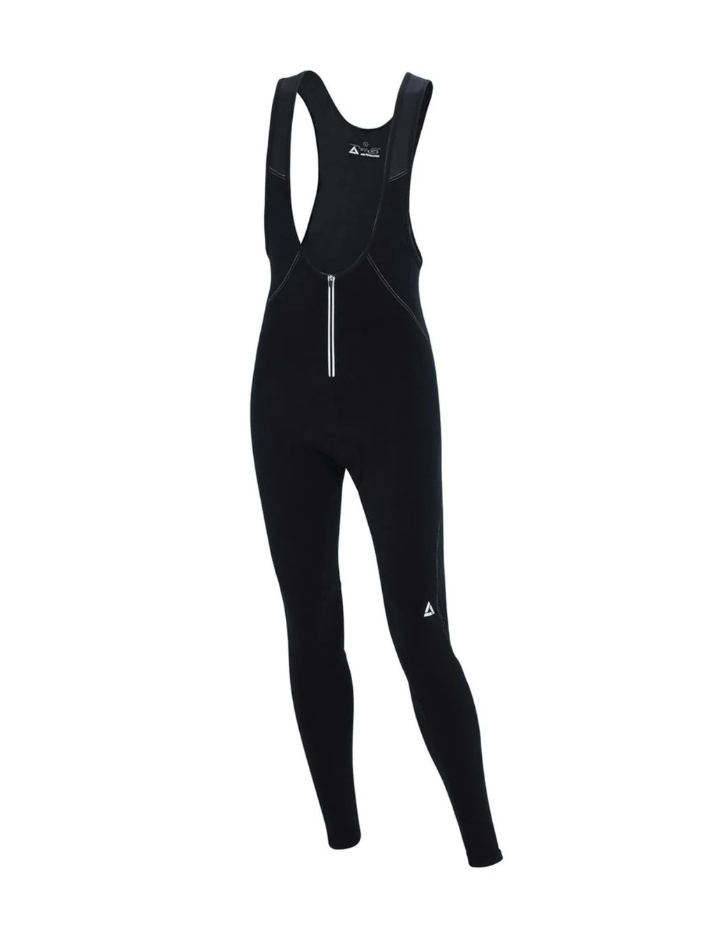 Herren Thermo Fahrradhose Lang Trgerhose Comfort Line Schwarz Silber