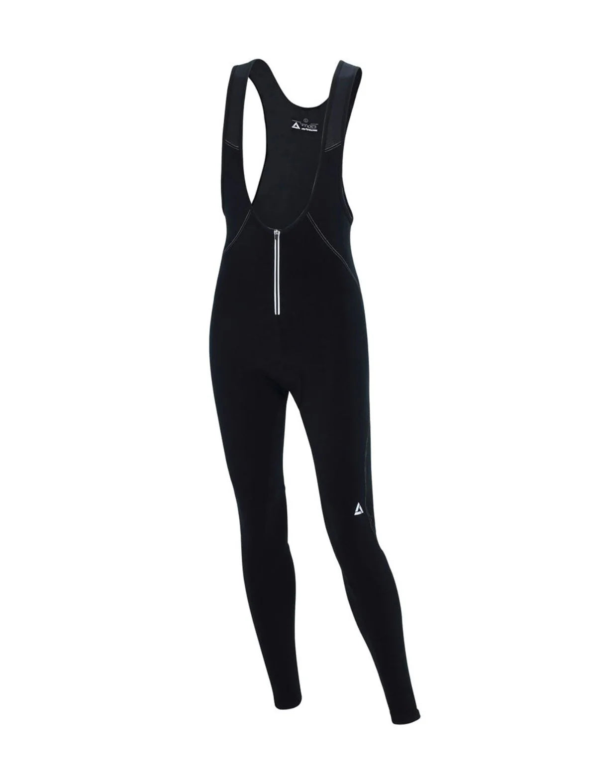 Herren Thermo Fahrradhose Lang Trgerhose Comfort Line Schwarz Silber