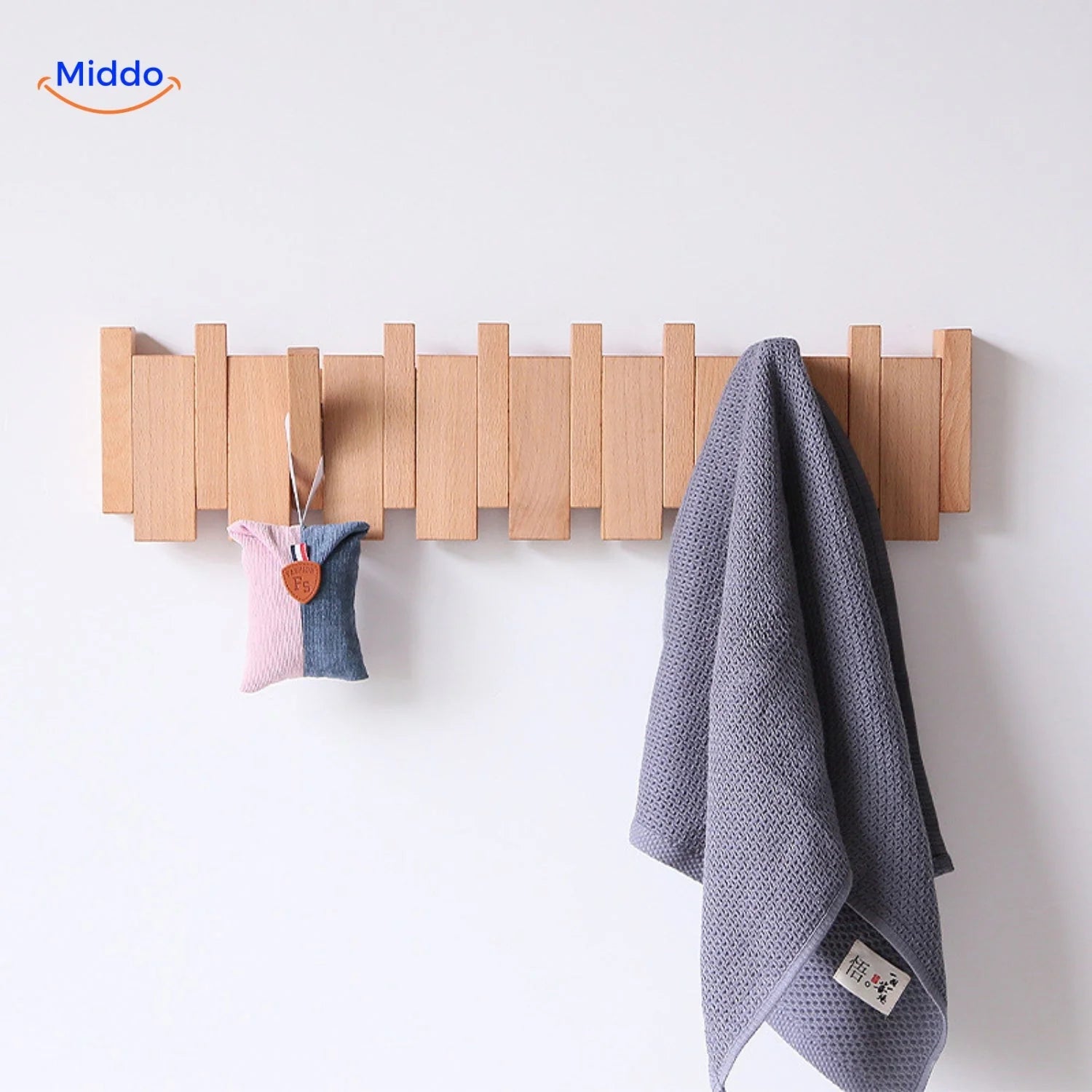 PianoHanger - Appendino da parete in legno naturale