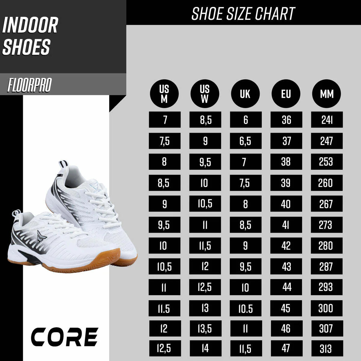 Core Hallenschuhe Floorpro