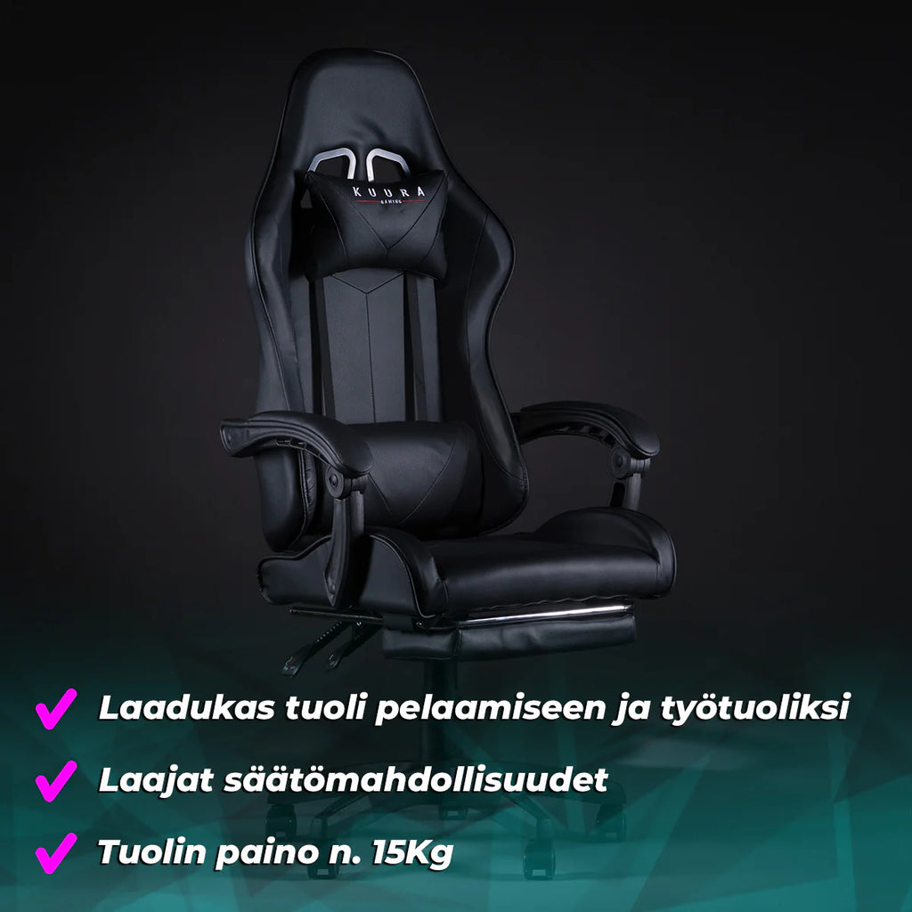 Kuura Gaming Sedia Gaming Pro, Nero
