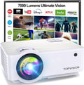 Beamer, Mini Beamer 4K Bluetooth 5.1 Tragbar Heimkino Multimedia Projector 10000Lux Mit 100'' Bildschirm, Kompatibel mit HDMI USB AV, phones,Laptops,TV Stick,PS5