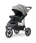 Knorr Baby Joggy S, Babyjogger, Kinderwagen, Jogger, Dreirad, Kinderbuggy mit Einhandfaltsystem, Liegefunktion, Schwenkrad, bis 25 kg belastbar (Sitz 22 kg, Korb 3 kg), klappbar – Grau Melange