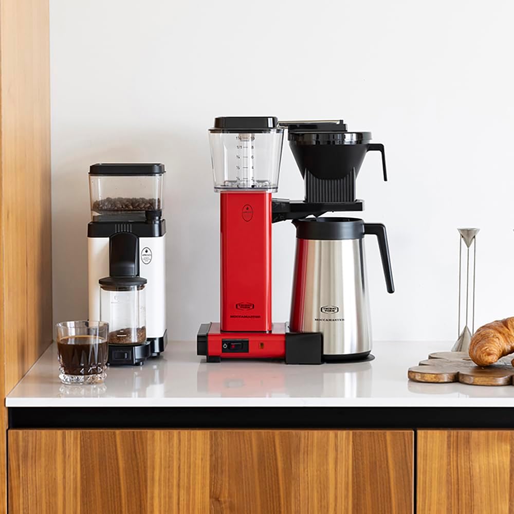 Moccamaster KBGT, Macchina da caffè con filtro e brocca termica, Macchina da caffè con filtro, Bianco sporco, 1.25L