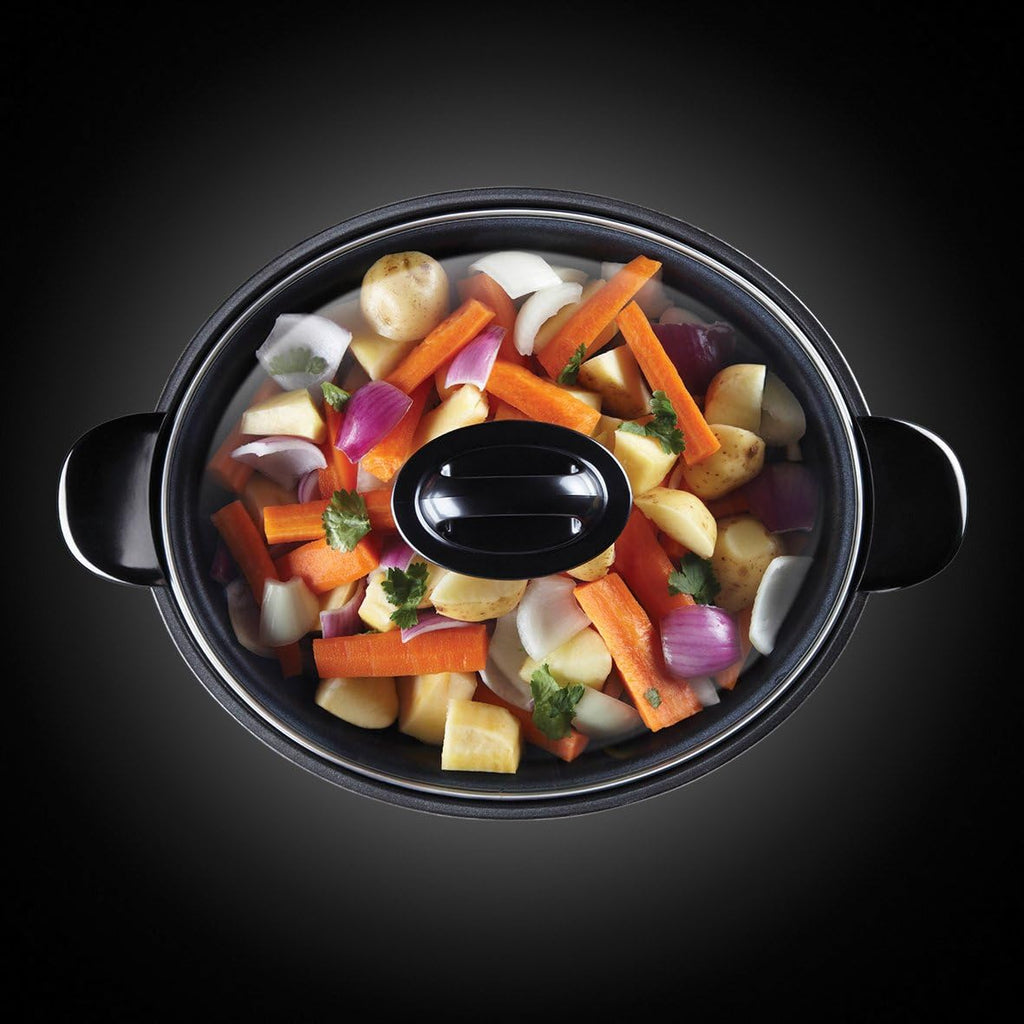 Russell Hobbs Cuociriso [XL] 5l inclusivo di Cestello per la Cottura a Vapore MaxiCook (Funzione Mantenimento in Caldo, Pentola Antiaderente, Cucchiaio per Riso e Misurino, Cottura Lenta per Verdure, Pesce ecc) 23570-56