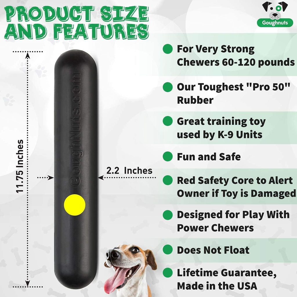 Goughnuts - Hunde-Kauspielzeug, praktisch unzerstrbar - Das Hundespielzeug für Power-Kauer hlt selbst hartnckigen Hunden Stand - Orange