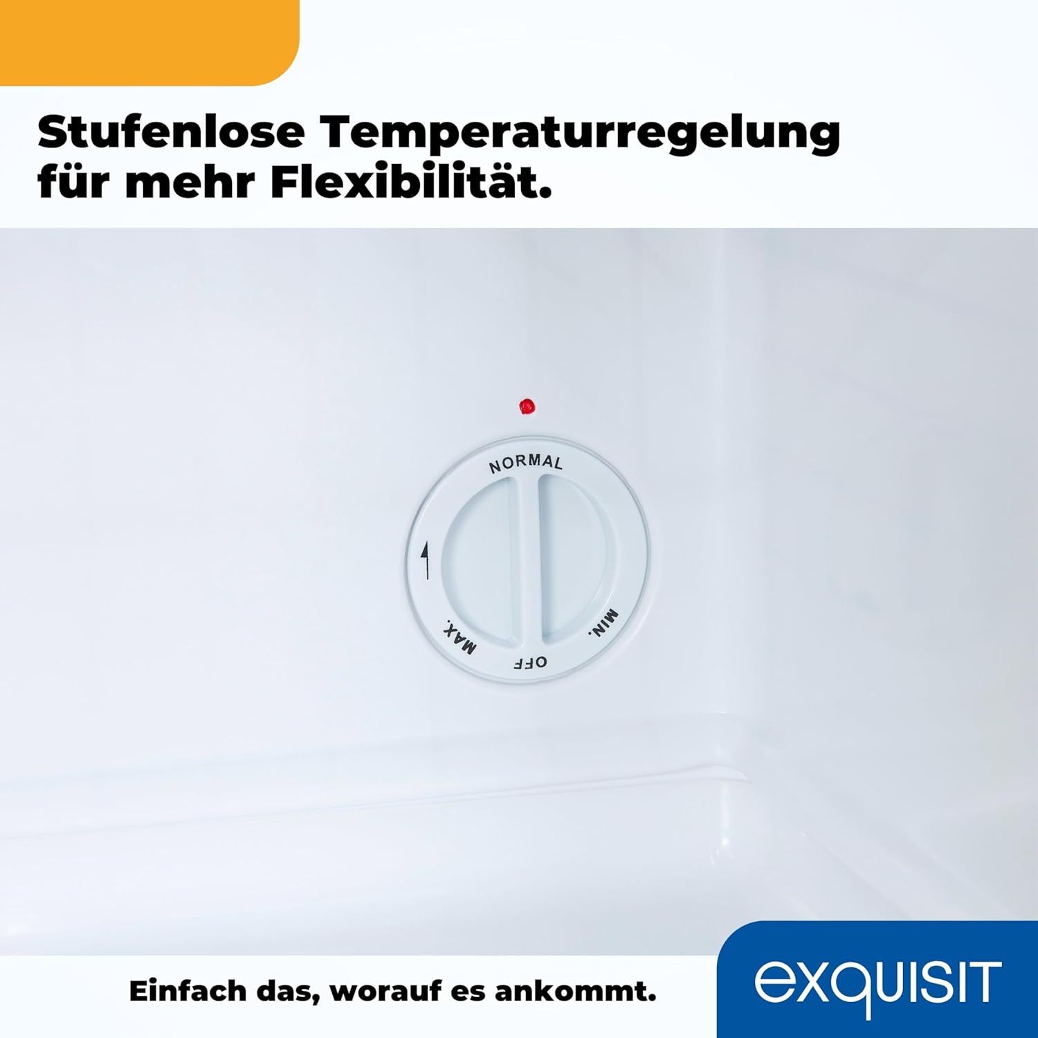 Exquisit Mini Congelatore GB60-150E bianco | 42 l di capacità utile | Nero | Piccolo e compatto | Porta reversibile | Congelamento