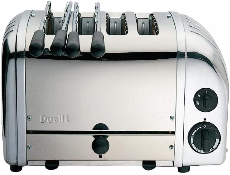 Tostapane combinato Dualit 42174 acciaio inox 4 fessure, 2,2 kW/230V | 4 fessure | Acciaio inox | 80 fette all'ora, L139