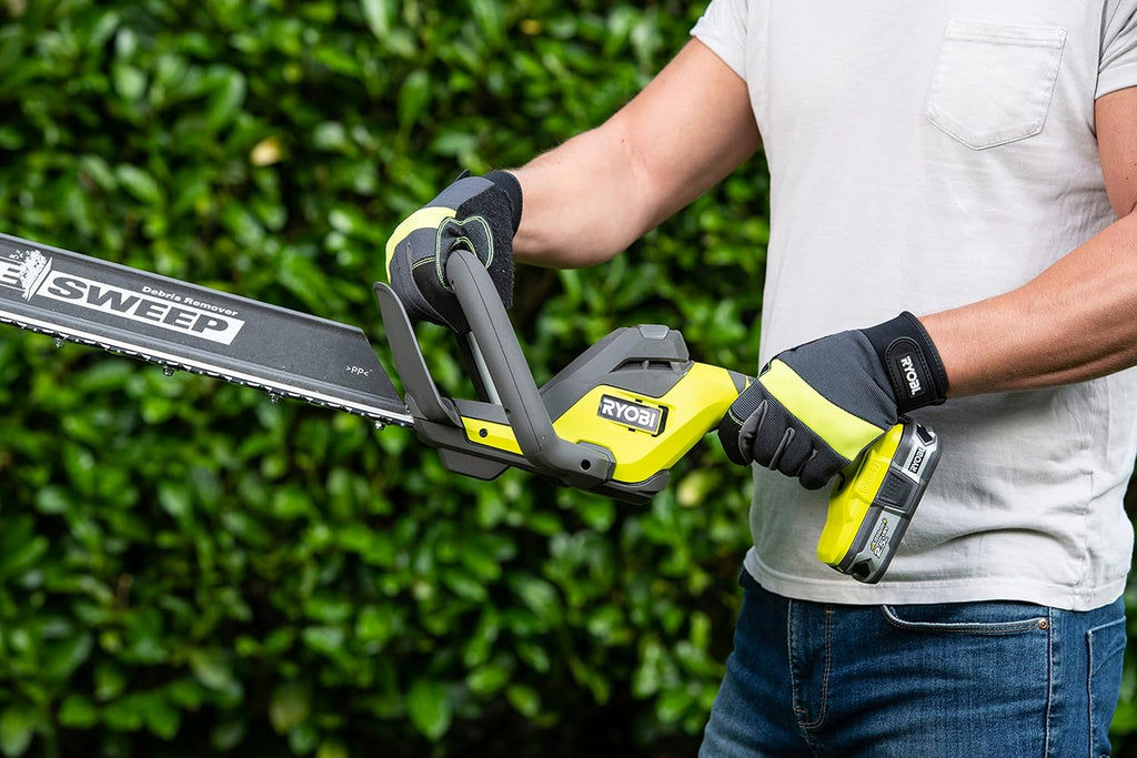 18 V ONE+ Akku-Heckenschere RY18HT50A-0 (Schnittgeschwindigkeit 1350 U/min, Messerlnge 50 cm, 24 mm Messerabstand, ohne Akku & Ladegert im Karton), Grün