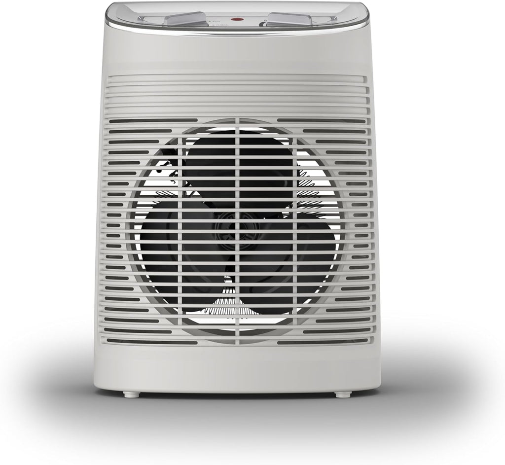 Rowenta Instant Comfort Aqua Termoventilatore, Due Livelli di Riscaldamento, Funzione Ventilatore, Consumo Energetico Regolabile, Silenzioso, Stufa Elettrica, Grigio Chiaro, SO6510F2, 1200 - 2400w