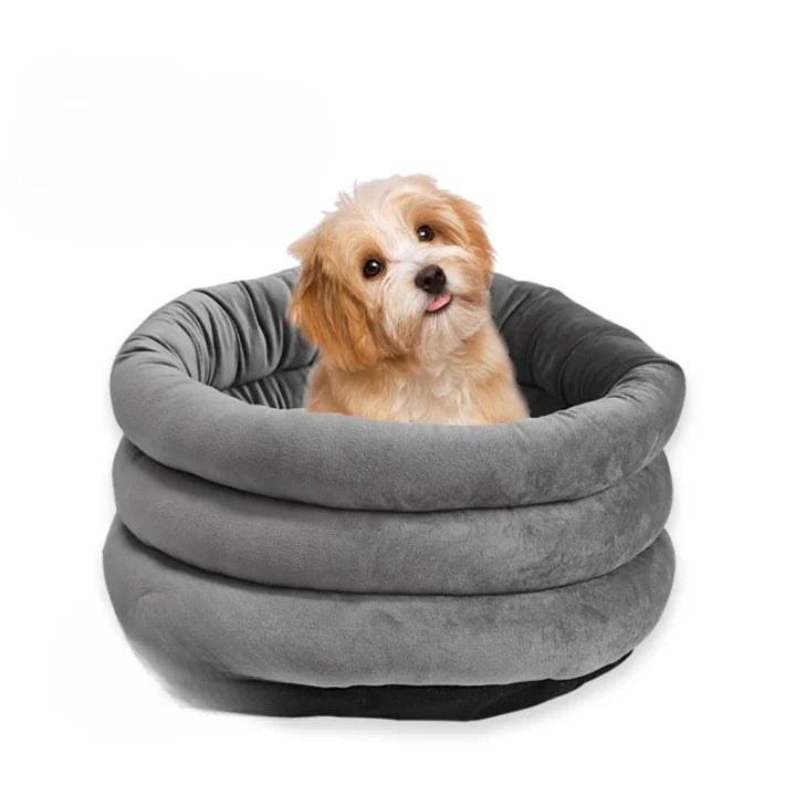 ComfyPaws - Waschbares Plüschbett für Katzen und Hunde