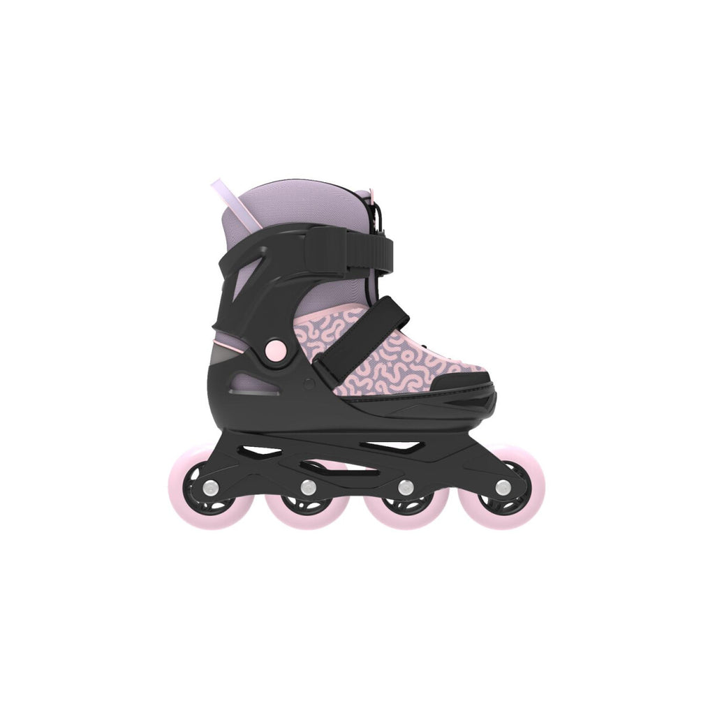 Pattini in linea softboot per bambini CRIVIT, con aiuto per la calzata e maniglia di trasporto (Rosa, 29-33) - B-Ware ottime condizioni