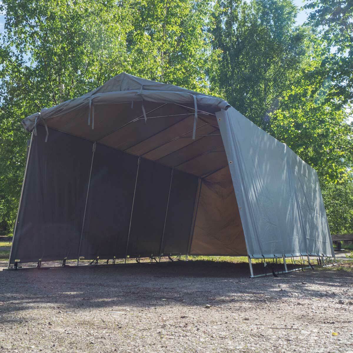 Fornorth Tenda garage 2,7x5,1m, grigio chiaro