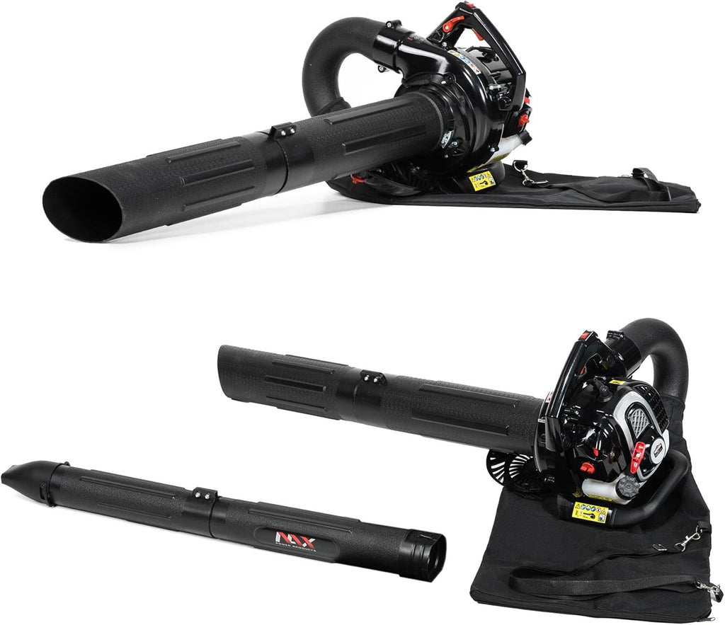 NAX Power Products Soffiatore/Aspiratore a Benzina NAX 950V Motore 25 cm3 0,75kW Sacco Raccolta 40l Prodotto con licenza Briggs & Stratton