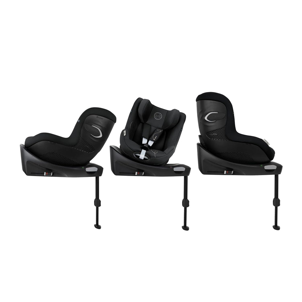 Seggiolino auto CYBEX Gold Sirona Gi i-Size Plus con base, Da 3 mesi a 4 anni circa (Dalla nascita con inserto per neonati), Max. 20 kg, 61-105 cm (Da 40 cm con inserto per neonati), Stormy Blue