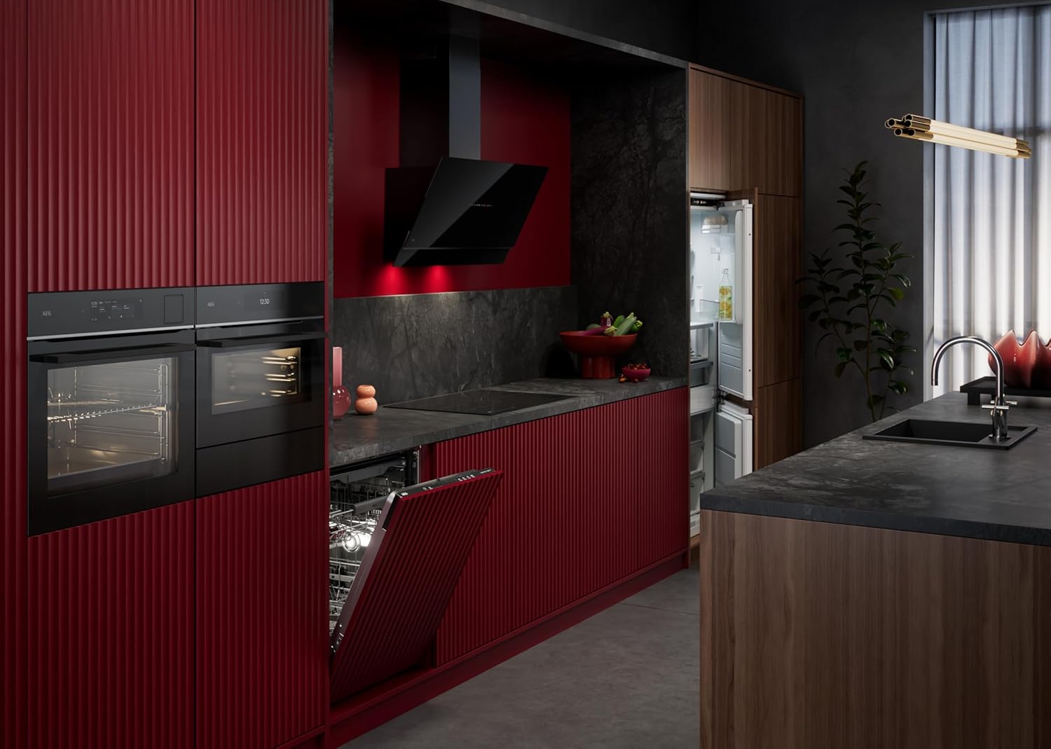 AEG Induktionskochfeld autark 60cm – 4 Flex-Kochzonen mit Powerfunktion für schnelleres Kochen – 14 Stufen – SuperFlat Rahmen – Timer – Touch-Bedienung – kompatibel mit Haubenautomatik – TO64IA0AXB