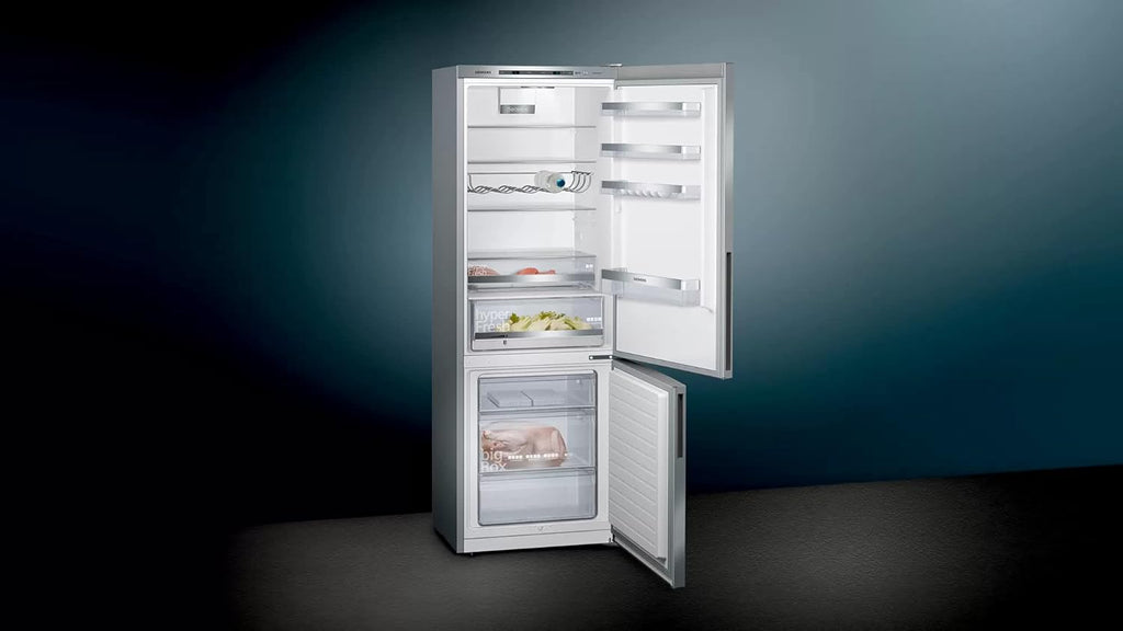 SIEMENS KG39EAICA iQ500 Frigorifero con congelatore, 201 x 60 cm, 249 L frigorifero + 94 L congelatore, LowFrost sbrinamento meno frequente, illuminazione a LED uniforme, BigBox spazio per alimenti congelati di grandi dimensioni