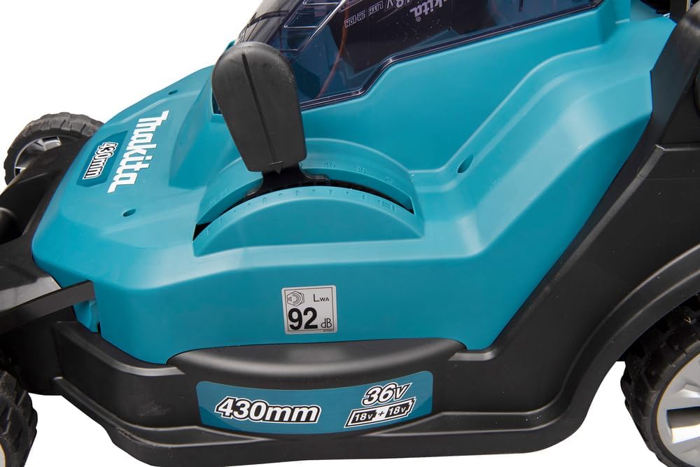 Makita DLM432Z Tosaerba a batteria 2x18 V (senza batteria, senza caricabatterie)