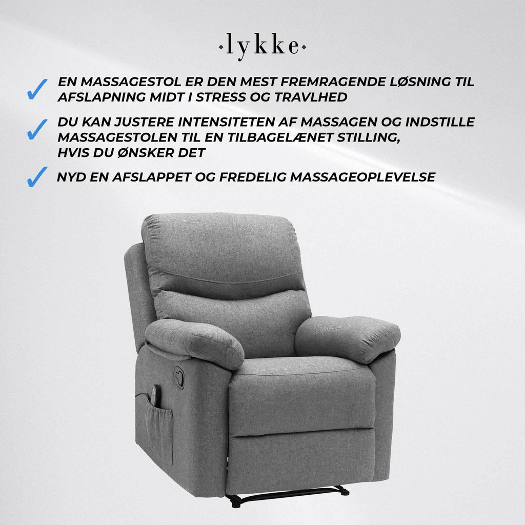 Lykke Massagestoel, grigio