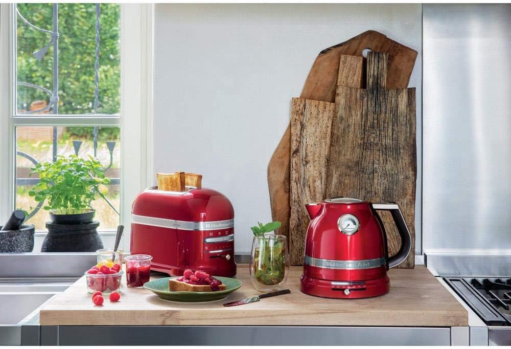KitchenAid Toaster für 2 Scheiben mit Sandwich-Zange | Artisan | Retro Toast Machine | Verschiedene Funktionen und Bräunungsstufen | Grün