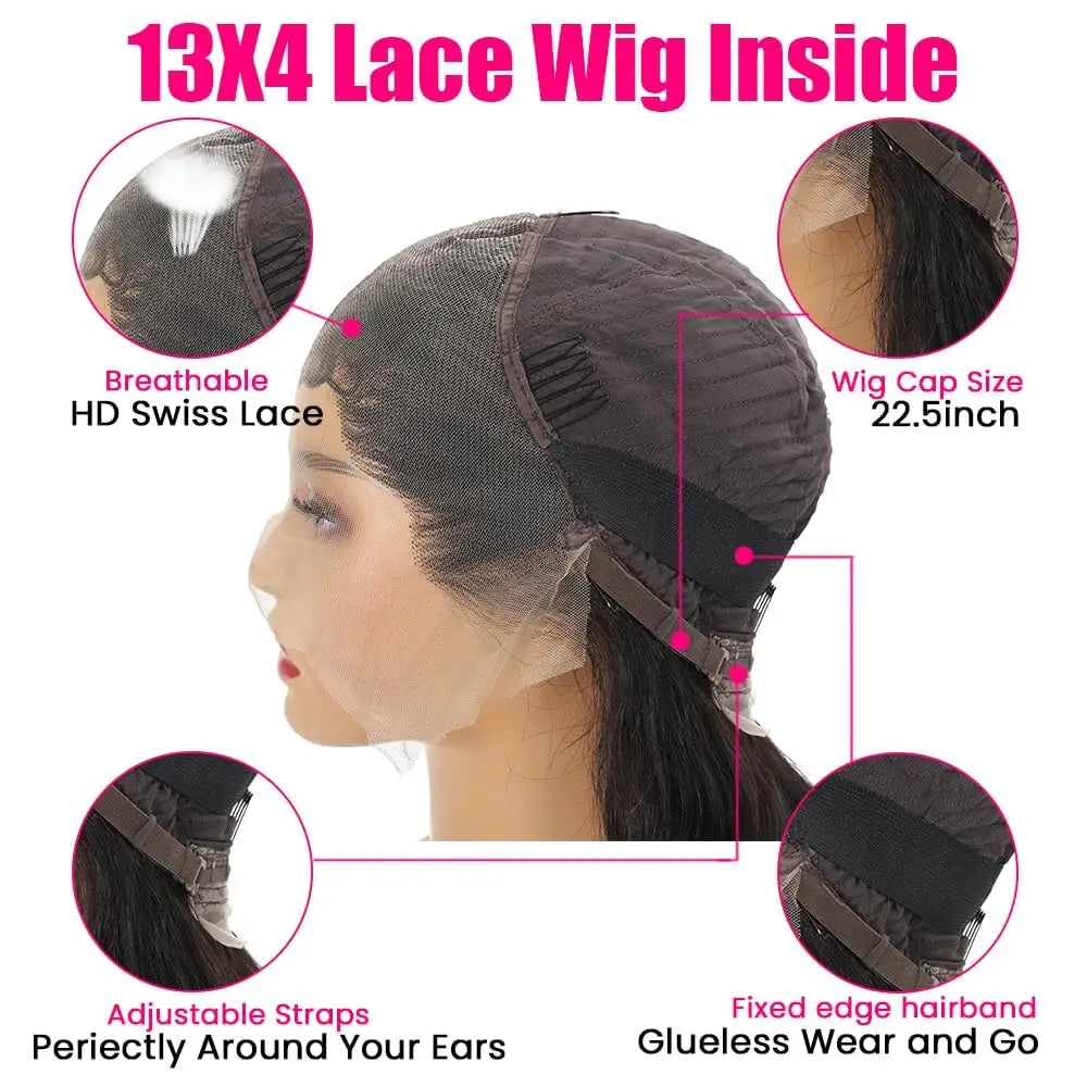 Natürliche Schnheit - Echthaar Lace Front Perücken für Frauen