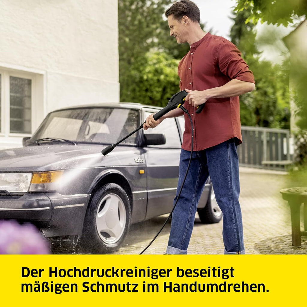 Krcher Hochdruckreiniger K 4 Classic, Druck: max. 130 bar, Frdermenge: 420 l/h, Flchenleistung: 30 m/h, Wasserfilter, Gewicht: 4,6 kg, Hochdruckschlauch und -pistole, Dreckfrser, Strahlrohr