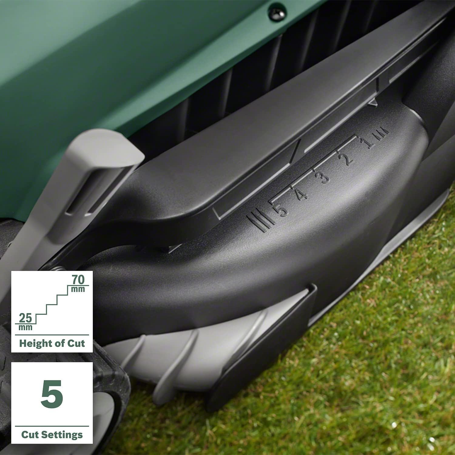 Bosch Home and Garden 06008B9B01 Bosch Tosaerba EasyRotak 36-550 (senza batteria, 36 Volt, larghezza di taglio: 38 cm, superfici prato fino a 550 m², in scatola di cartone)