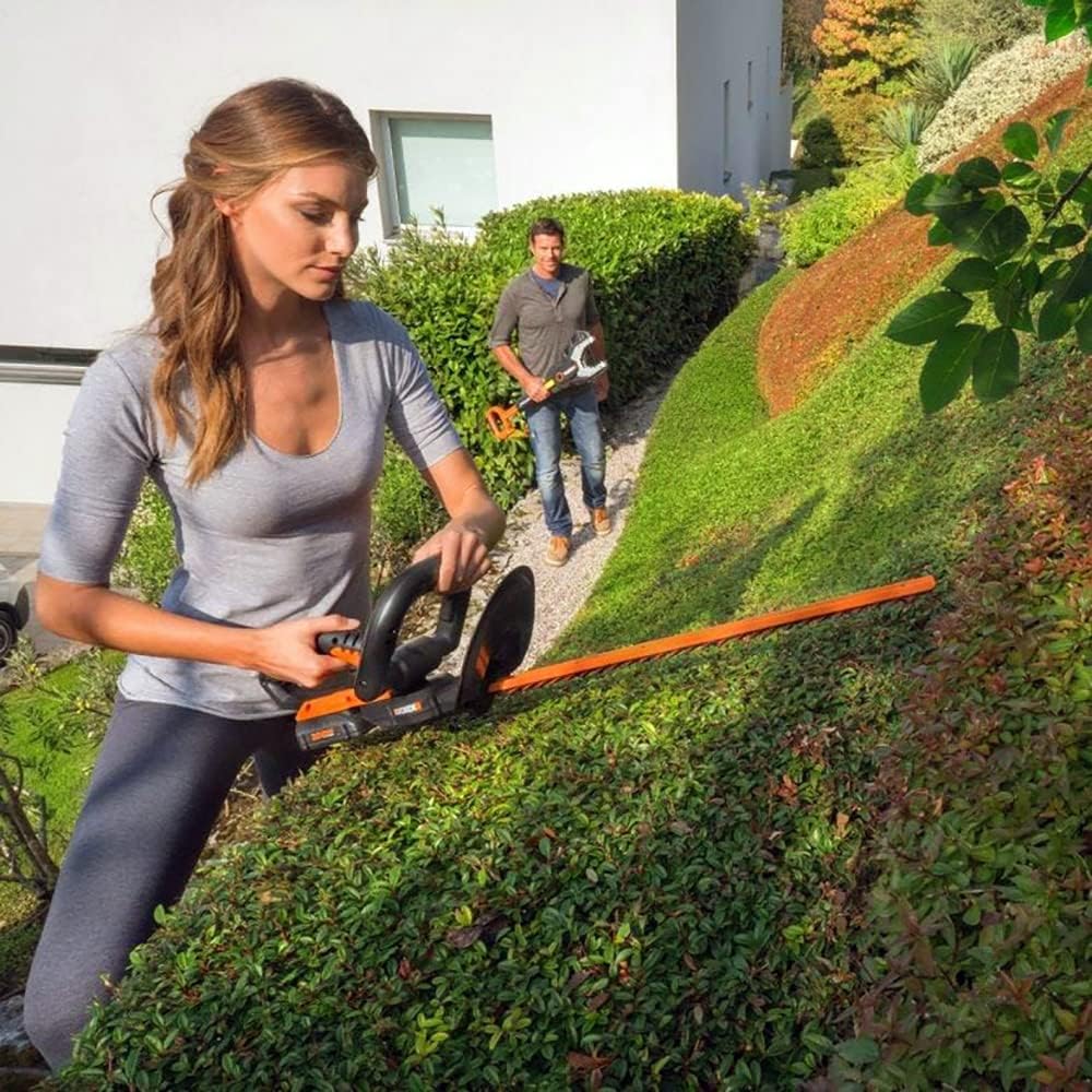 WORX WG263E.9 Nitro Tagliasiepi a batteria 20V, tagli uniformi con meno vibrazioni, potente motore brushless, lunghezza di taglio 54cm, passo dei denti 27mm, senza batteria e caricabatterie