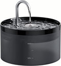 GIOTOHUN Fontana per Gatti a Forma di Rubinetto, 3.2L Fontana d'Acqua per Gatti, Pompa dell'Acqua Super Silenziosa, Filtra i Peli, Facile Smontaggio, 6 Filtri + 3 Filtri in Schiuma