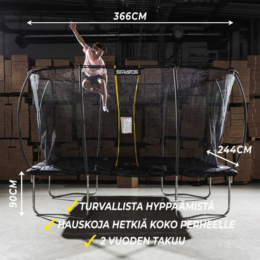Stratos Trampolin Rechteckig 244 x 366 cm / 8 x 12 ft